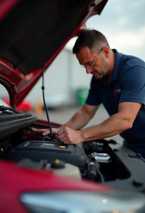 Changement bougies d'allumage auto à la vallée sauvebonne